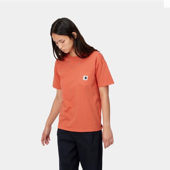Carhartt WIP Pocket Tee, Shrimp - Medium - Picture 1 of 7